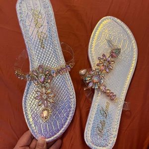 Rhinestone Sandals New